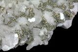 Quartz, Calcite, Pyrite and Fluorite Association - Fluorescent #61574-4